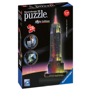 Ravensburger 3D puzzle budovy Noční edice Empire State Building 216 dílků