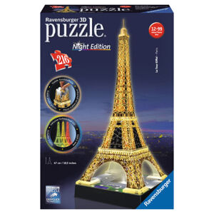 Ravensburger puzzle 3D Eiffelova věž (Noční edice) 216 dílků