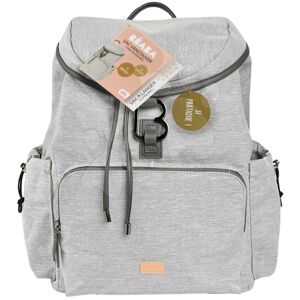 Přebalovací taška jako batoh Vancouver Backpack Heather Grey Beaba s doplňky 22 l objem 42 cm světle šedá