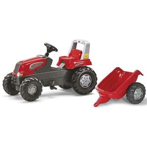 Rolly Toys Šlapací traktor s vlečkou červený