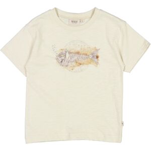Wheat dětské tričko Fishskeleton 2079 - chalk Velikost: 128 Biobavlna