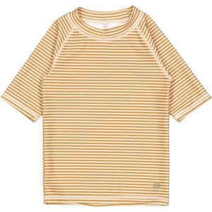 Wheat dětské plavecké tričko Jackie 1711 - golden green stripe Velikost: 122 UV 40+/UPF 40+