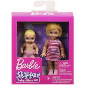 Mattel Barbie malí sourozenci - Holčička pruhované šaty