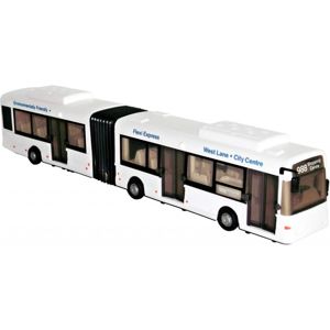 Mac Toys Kloubový autobus 1:48 - Bílá barva