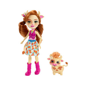 Mattel Enchantimals panenka a zvířátko - Kravička