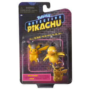 WCT Pokémon figurky detektiv Pikachu - Detective Pikachu, Psyduck + DÁREK ZDARMA 