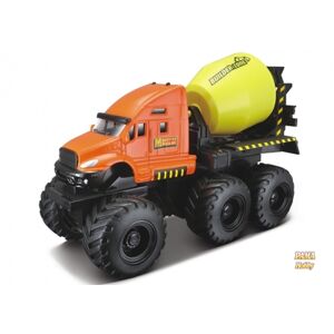 Maisto Builder Zone Quarry Monsters - Pracovní stroje - Domíchávač Orange