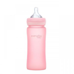 Everyday Baby láhev sklo odolnější proti rozbití 300 ml Rose Pink