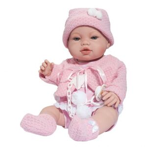 Berbesa Luxusní dětská panenka-miminko Nela 43cm