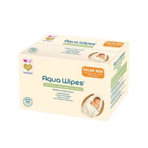 Aqua Wipes - EKO dětské vlhčené ubrousky, 12x64 ks