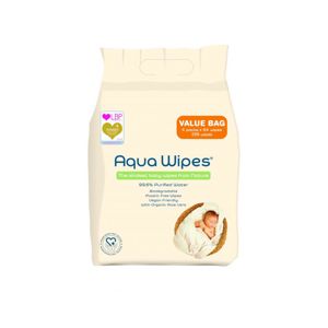 Aqua Wipes - EKO dětské vlhčené ubrousky, 4x64 ks