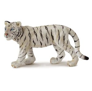Tygr bílý mládě stojící - model zvířátka