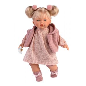 Llorens 33130 ARIANA - realistická panenka se zvuky a měkkým látkovým tělem - 33 cm
