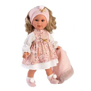 Llorens 54032 LUCIA - realistická panenka s měkkým látkovým tělem - 40 cm