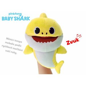 Baby Shark plyšový maňásek 23cm žlutý na baterie s volitelnou rychlostí hlasu 12m+ v sáčku