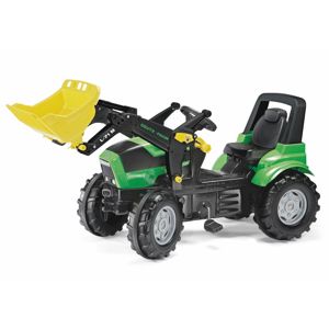 Rolly Šlapací traktor Deutz Agrotron s nakladačem zelený