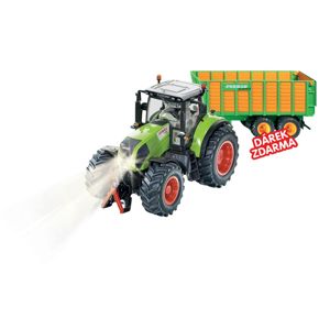 SIKU Control - limitovaná edice traktor Claas Axion + silážní vůz Joskin 1:32