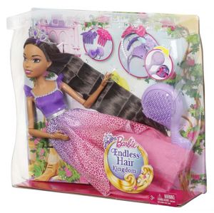 Mattel Barbie Vysoká princezna s dlouhými vlasy Brunetka - poškozený obal
