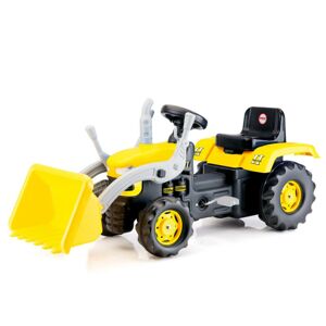OL 10878051 Velký šlapací traktor s rypadlem, žlutý - poškozený obal