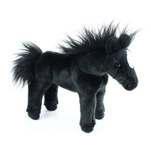 Rappa Plyšový kůň černý, 28 cm