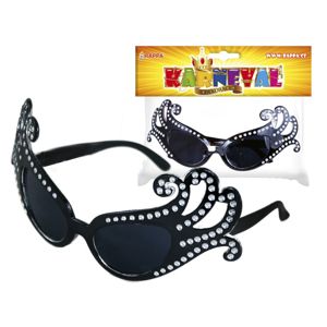 Rappa Brýle karnevalové Lady G černé