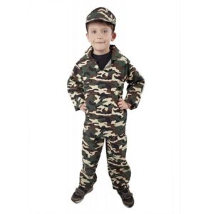 Rappa Karnevalový kostým ARMY - voják, dětský, vel. M