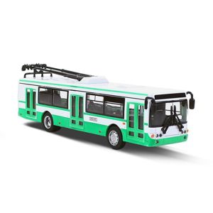 RAPPA Kovový trolejbus zelený, 16 cm
