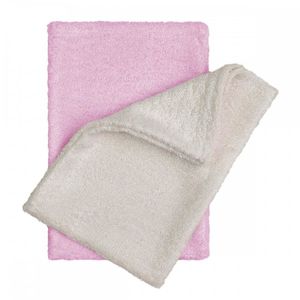 T-TOMI Bambusové žínky - rukavice, natur+pink / natur + růžová