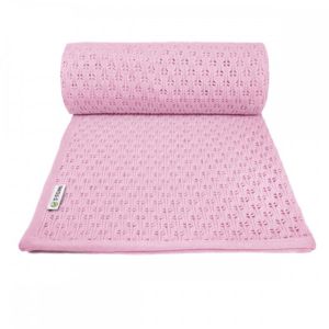 T-TOMI Pletená deka summer, pink / růžová