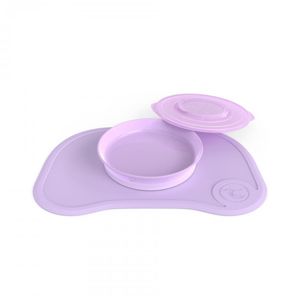 Twistshake Protiskluzová Podložka Click Mat + talíř 6+m Pastelově fialová
