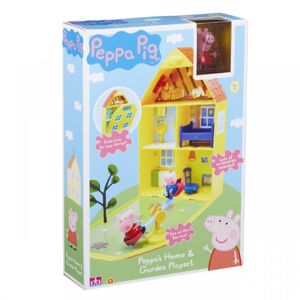 Teddies PEPPA PIG - domeček se zahrádkou, figurkou a příslušenstvím