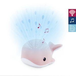 ZAZU - Velryba WALLY růžová - noční projektor s melodiemi