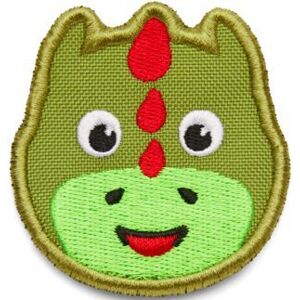 Affenzahn Velcro badge Dragon - green
