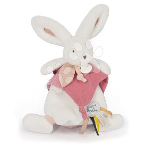 Plyšový zajačik Bunny Happy Boho Doudou et Compagnie oranžový 25 cm v darčekovom balení od 0 mes DC3741