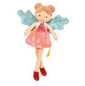 Bábika víla Gaia Forest Fairies Jolijou 25 cm v ružových šatách so zelenými krídlami z jemného textilu od 5 rokov JJ6030