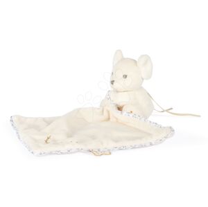 Plyšová myška na mazlení Round Doudou Mouse Cream Perle Kaloo krémová 20 cm z jemného měkkého materiálu od 0 měsíců