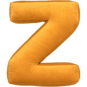 Sametový polštář Betty’s Home ve tvaru písmene Z - Yellow