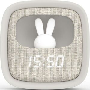 MOB Billy Clock and light - grey