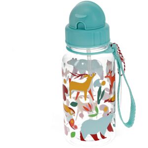 Rex London Children's water bottle with straw 500ml – Woodland