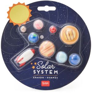 Legami Solar System - Set Of 9 Erasers