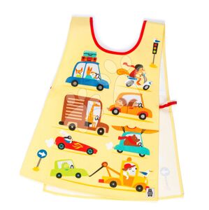 Zástěra plášť pro děti autíčka On the Move Tabard ThreadBear s ochrannou vrstvou od 3–6 let